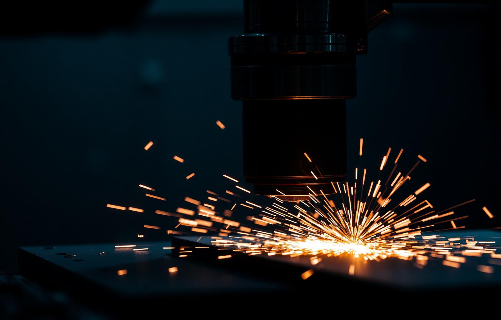 CNC machine sparks